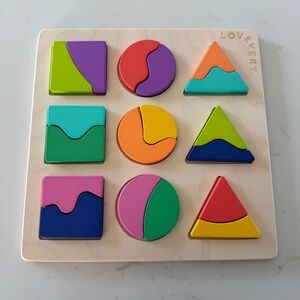 Lovevery Geometric Shape Puzzle for Kids